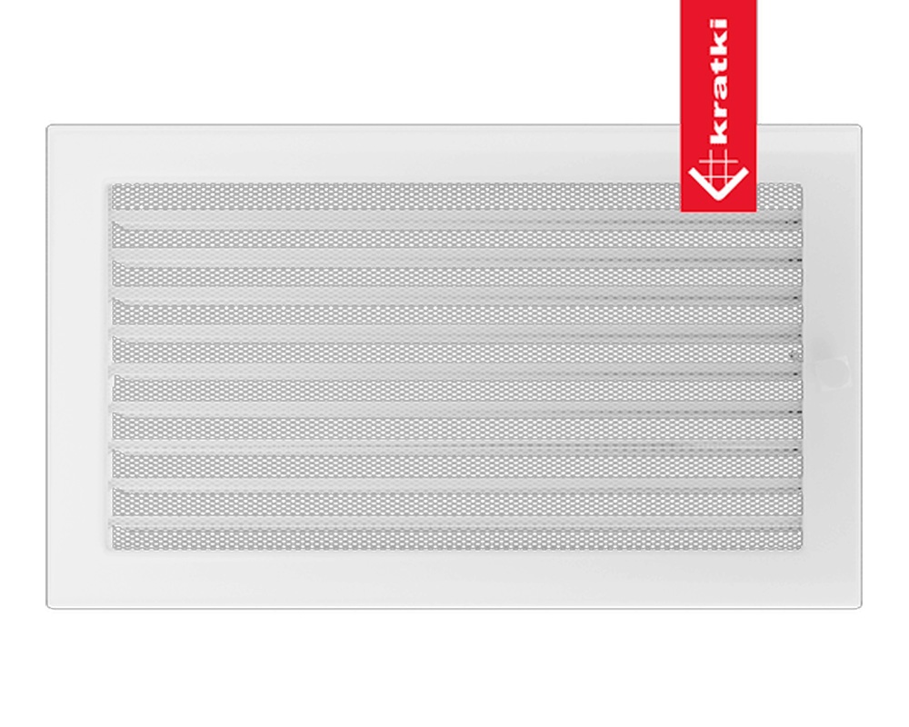 Rejilla frontal para chimeneas 37X22 OBTURABLE blanca o negra