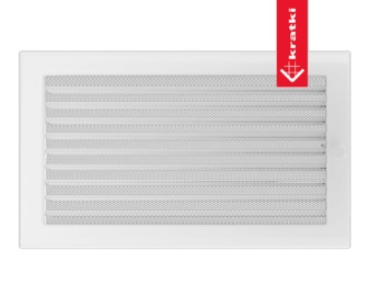 Rejilla frontal para chimeneas 37X22 OBTURABLE blanca o negra