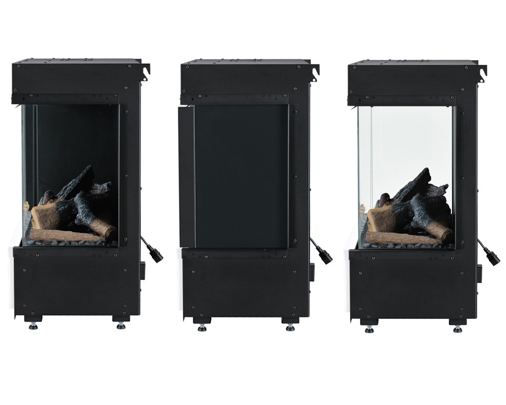Chimenea eléctrica Vapor 3 Pasos (Frontal, rincón, doble esquina)