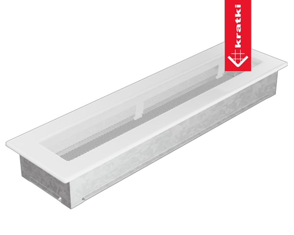 Rejilla frontal para chimeneas 42X11 blanca o negra 1