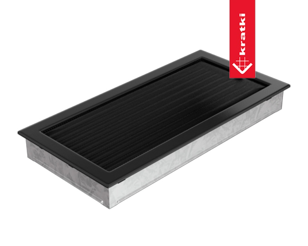 Rejilla frontal para chimeneas 45X22 OBTURABLE blanca o negra 1