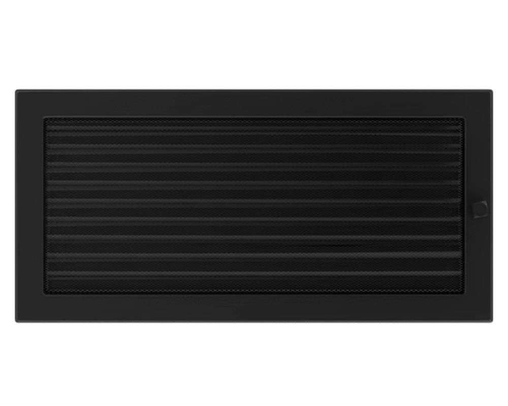 Rejilla frontal para chimeneas 45X22 OBTURABLE blanca o negra