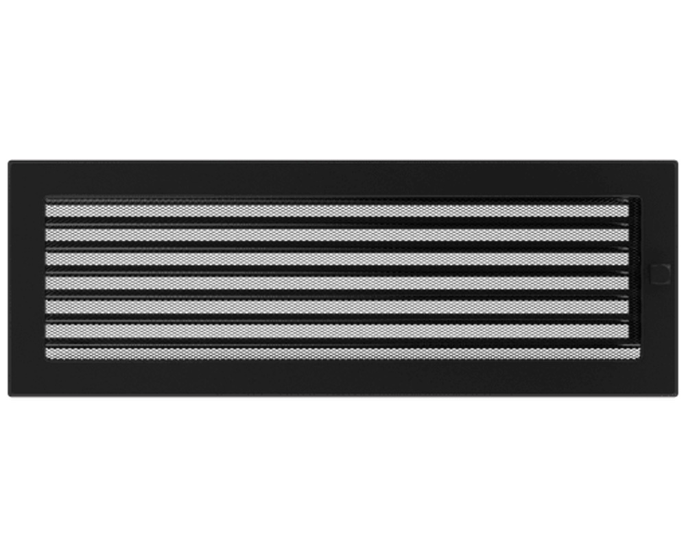 Rejilla frontal para chimeneas 49x17 OBTURABLE blanca o negra