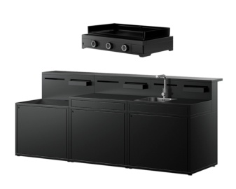 Pack FUNCIONAL GAS con plancha Edition One 75 gas + mesa de trabajo + fregadero