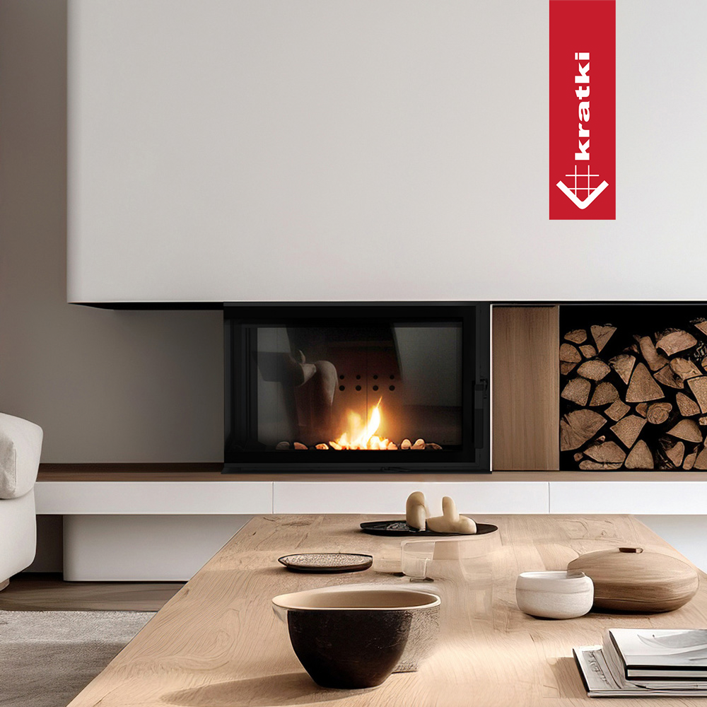 Chimenea de leña calefactora MBM 12kW (Rincón izquierdo)