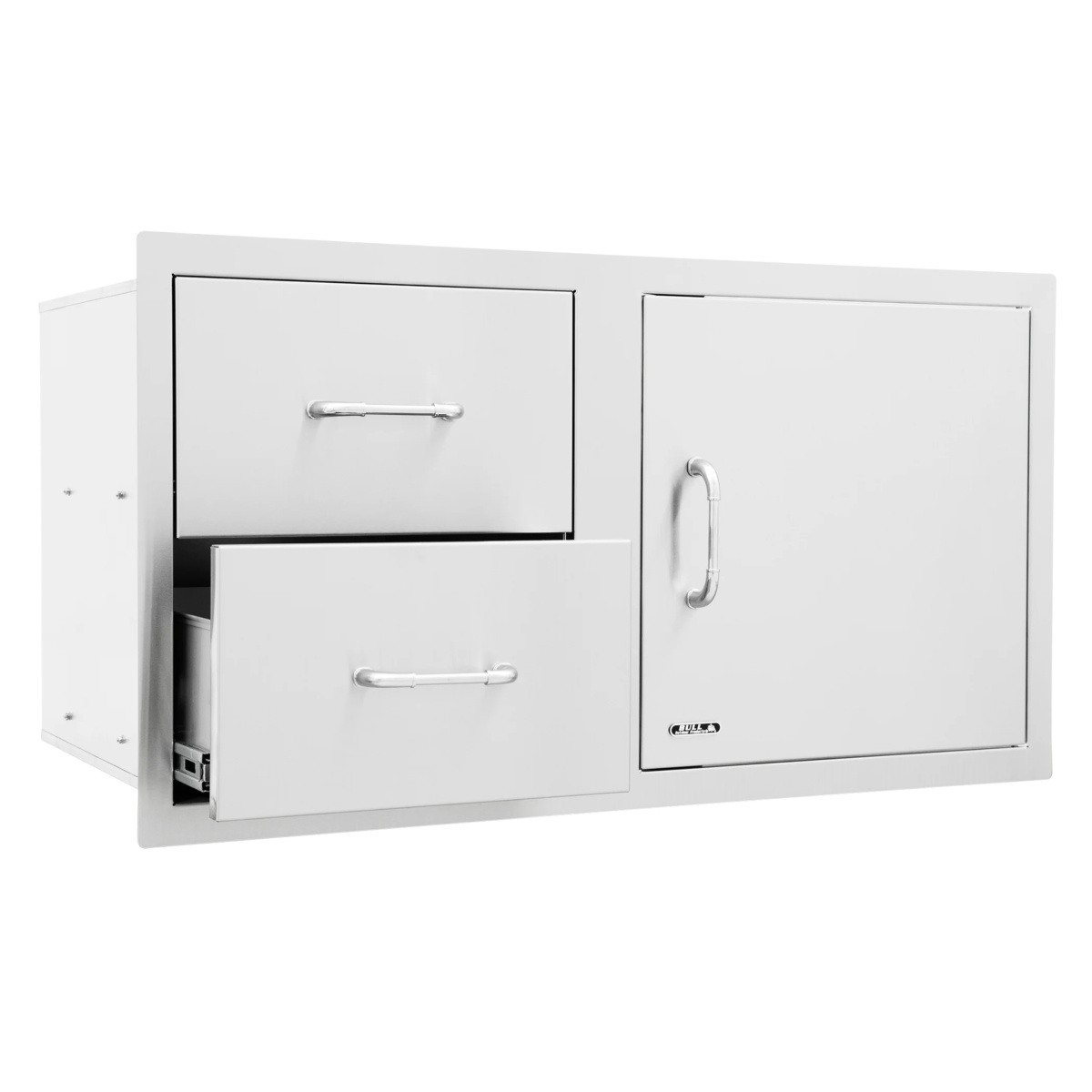 Combo puerta + 2 cajones 97cm inox (interior puerta no incluido) 2