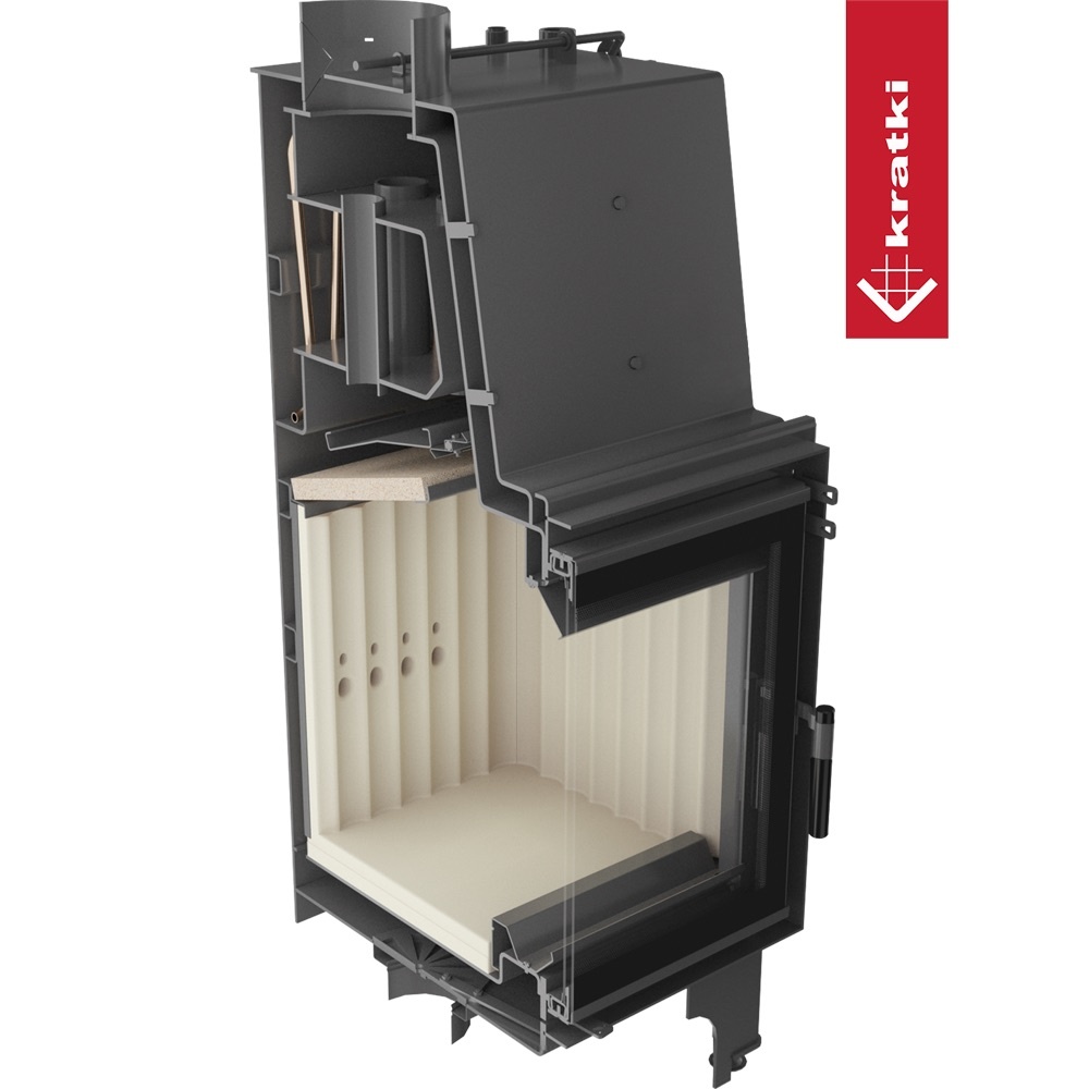 Hogar a leña calefactor AQUARIO/A/14/PW/W