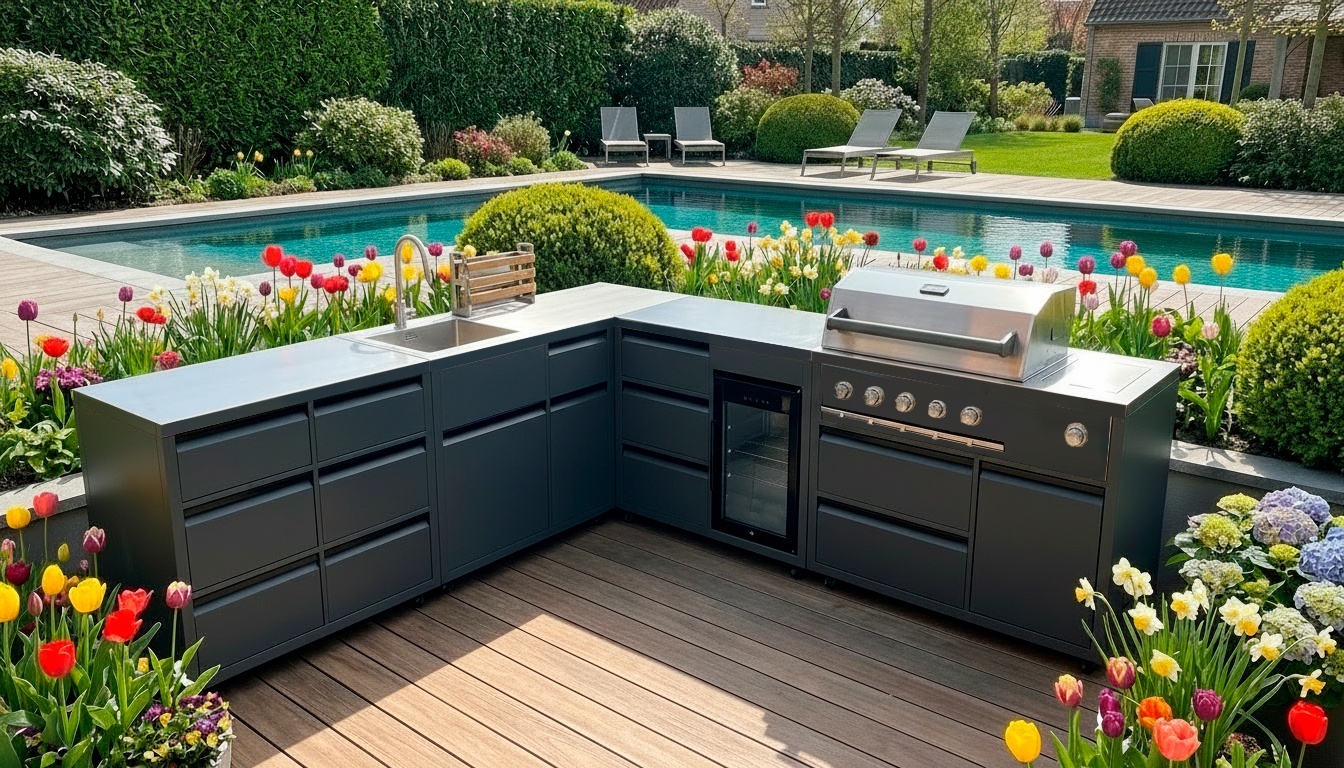 Módulo cocina exterior barbacoa serie BONNIE 6