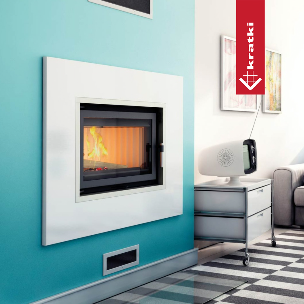 Chimenea de leña calefactora AQUARIO 16kW