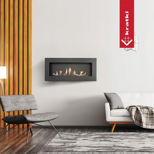 Chimenea de bioetanol DELTA2/CZARNY/SLIM/TUV