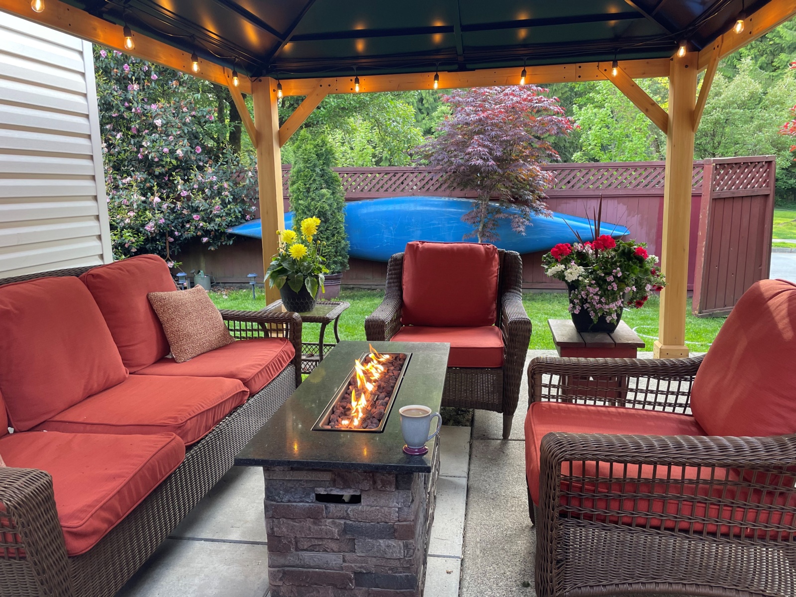 Quemador de gas rectangular 950x190 lpg NORAFLAMES 5