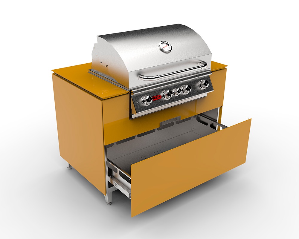 Módulo cocina exterior ADAPT 120 con barbacoa Angus