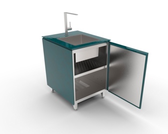 Módulo cocina exterior ADAPT 60 con fregadero incluido
