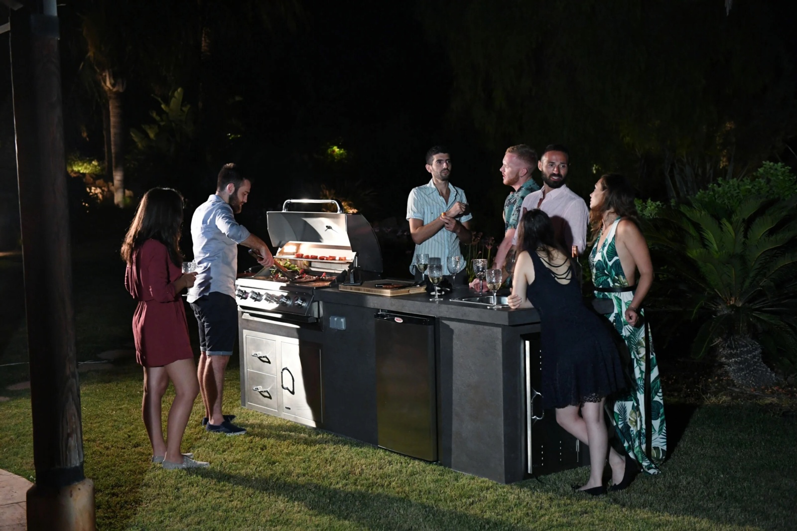 Plancha inox sobre bbq (reemplaza 2 rejillas) 8