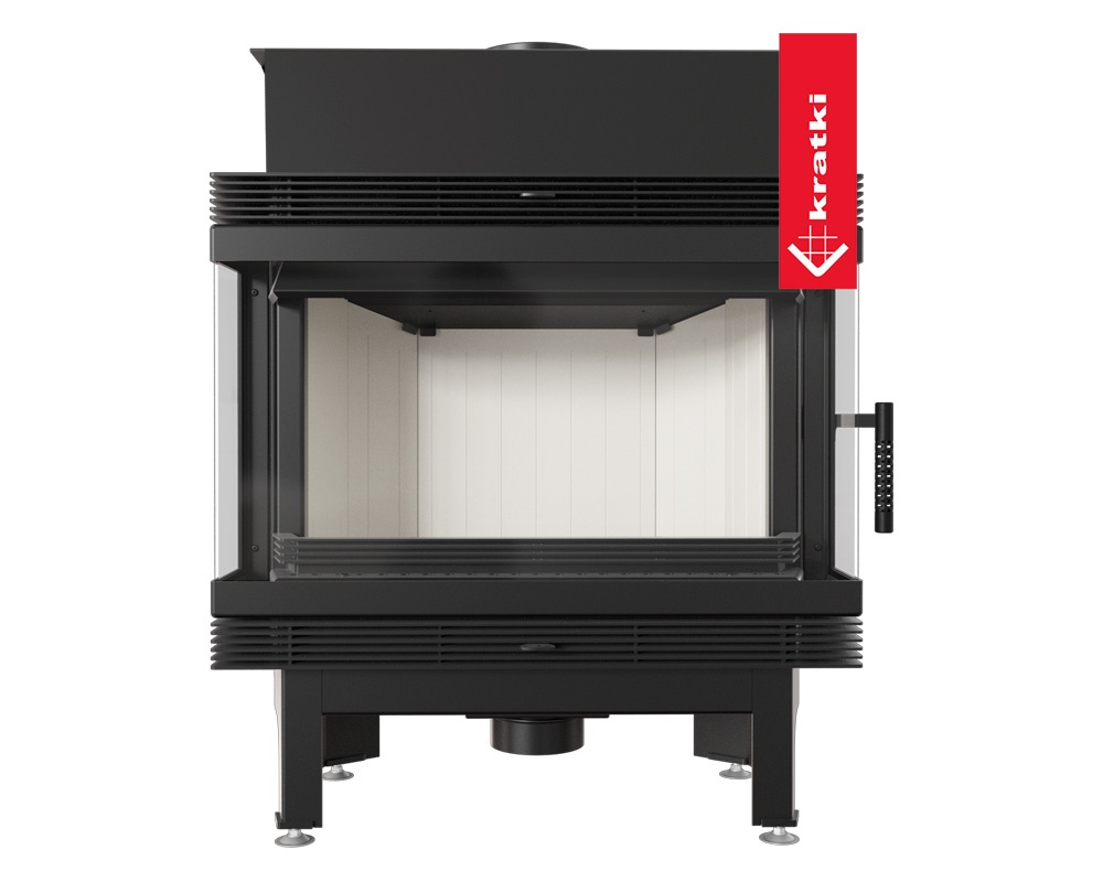 Chimenea de leña BLANKA 11kW doble esquina 