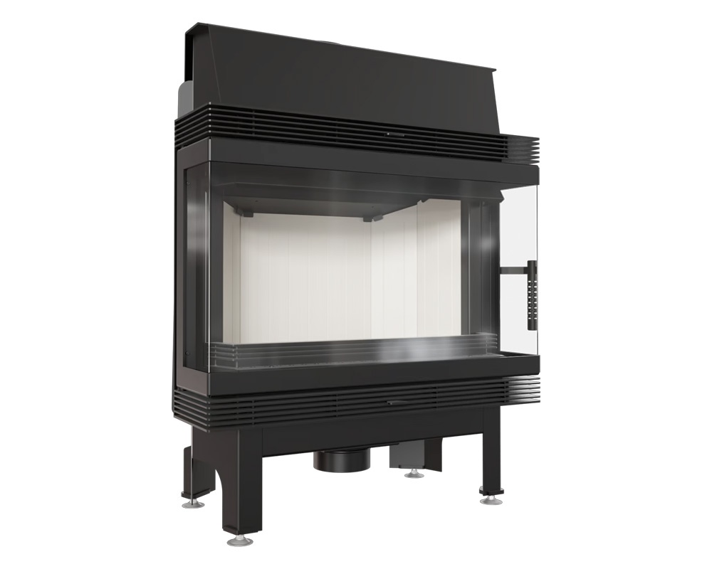 Chimenea de leña BLANKA 11kW doble esquina 