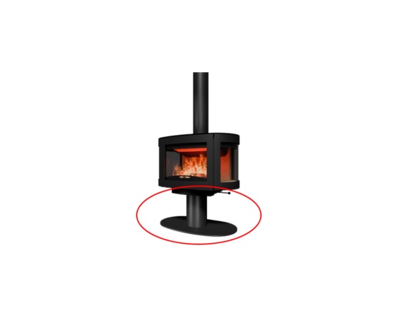 Base redonda para estufa BLACK PEARL