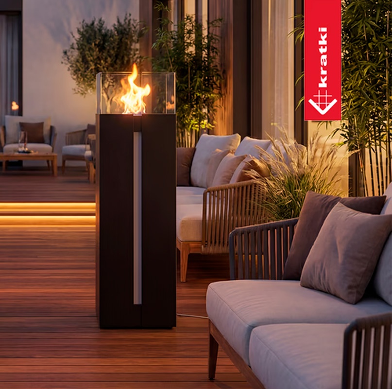 Chimenea de bioetanol ROMEO/S/BIALY