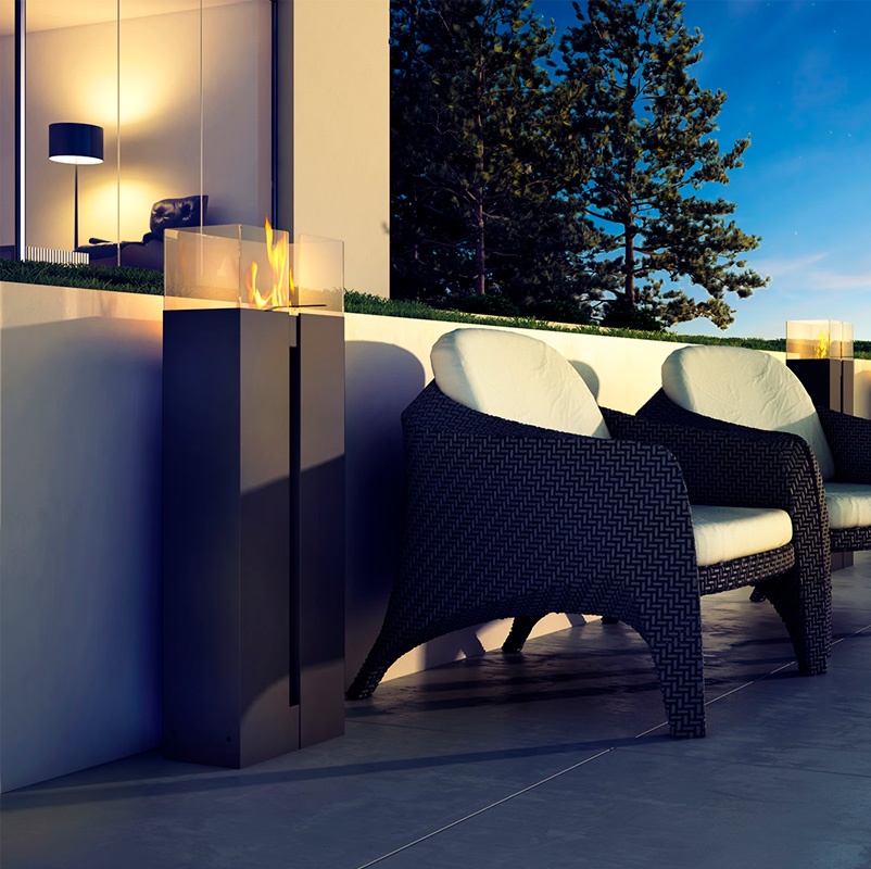 Chimenea de bioetanol ROMEO/BIALY/TUV