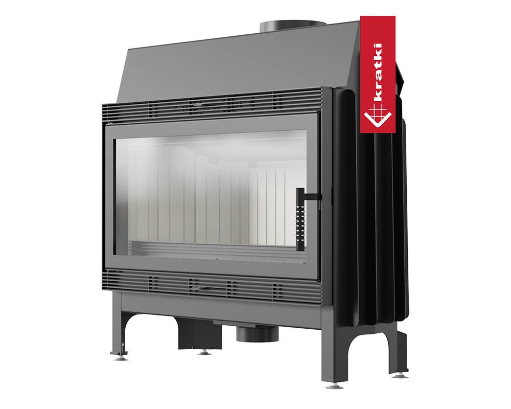 Chimenea de leña BLANKA 16kW Frontal
