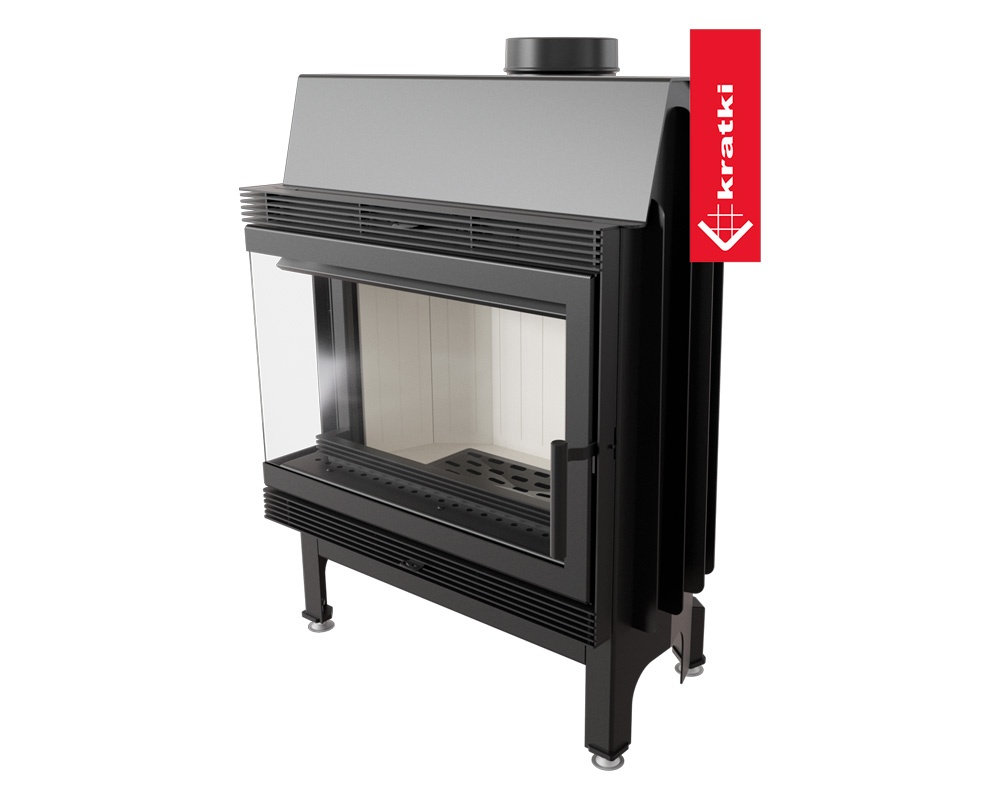 Chimenea de leña BLANKA 11kW Esquinero 1
