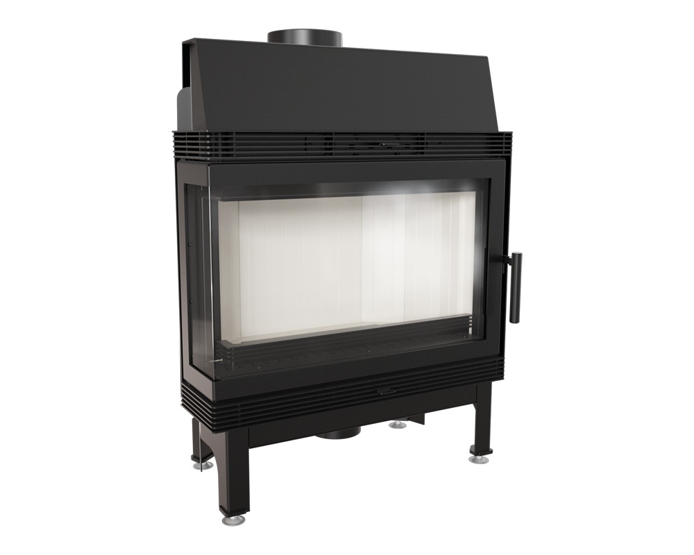 Chimenea de leña BLANKA 11kW Esquinero 