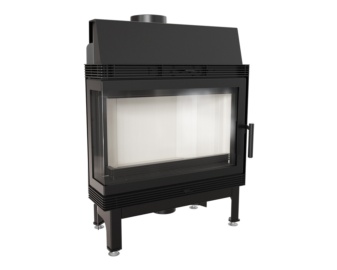 Chimenea de leña BLANKA 11kW Esquinero 