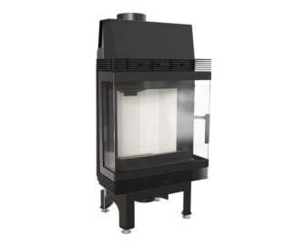 Chimenea de leña BLANKA 8kW doble esquina