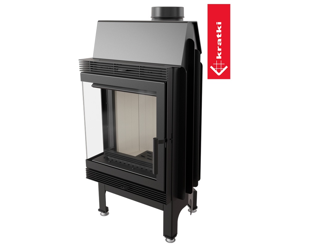 Chimenea de leña BLANKA 8kW Esquinero
