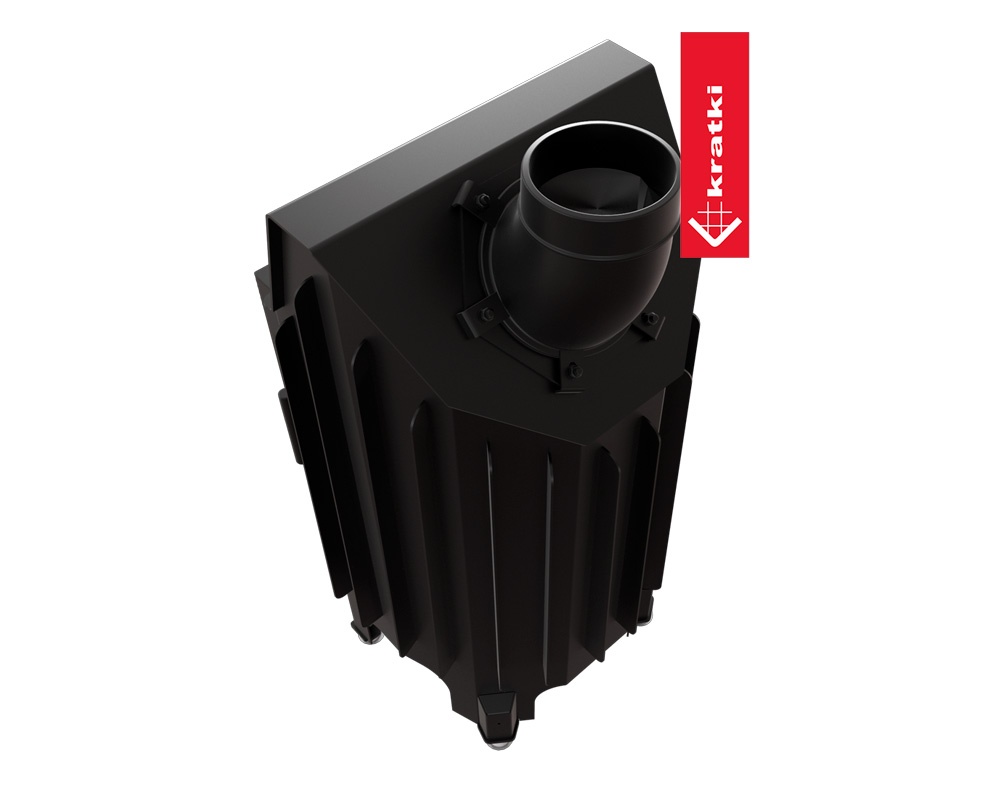 Chimenea de leña BLANKA 8kW Esquinero