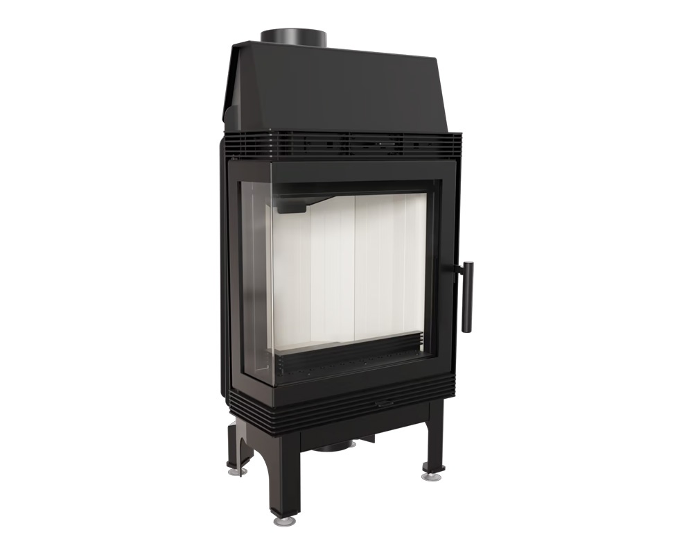 Chimenea de leña BLANKA 8kW Esquinero
