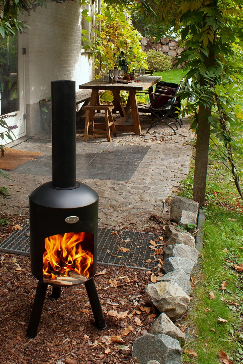 Chimenea de leña exterior BONBINI