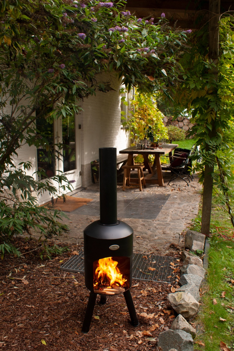 Chimenea de leña exterior BONBINI