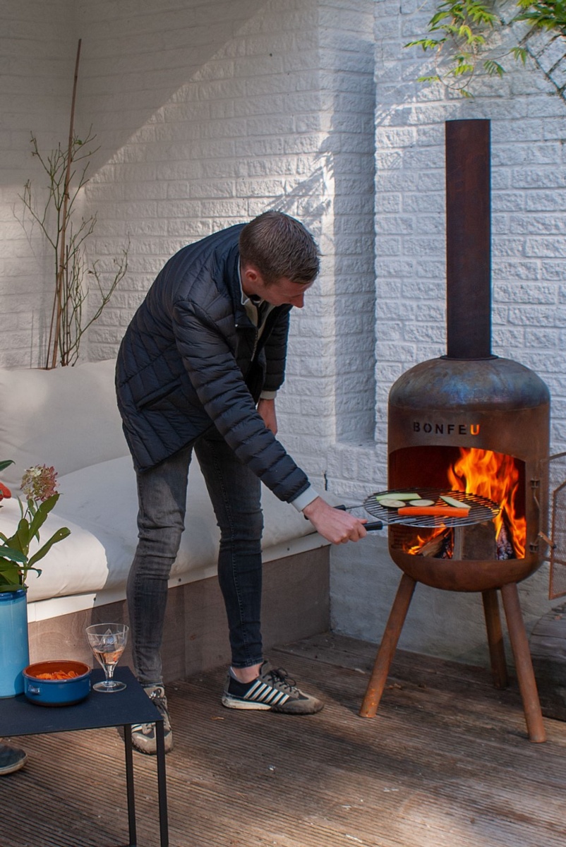 Chimenea de leña exterior BONBONO