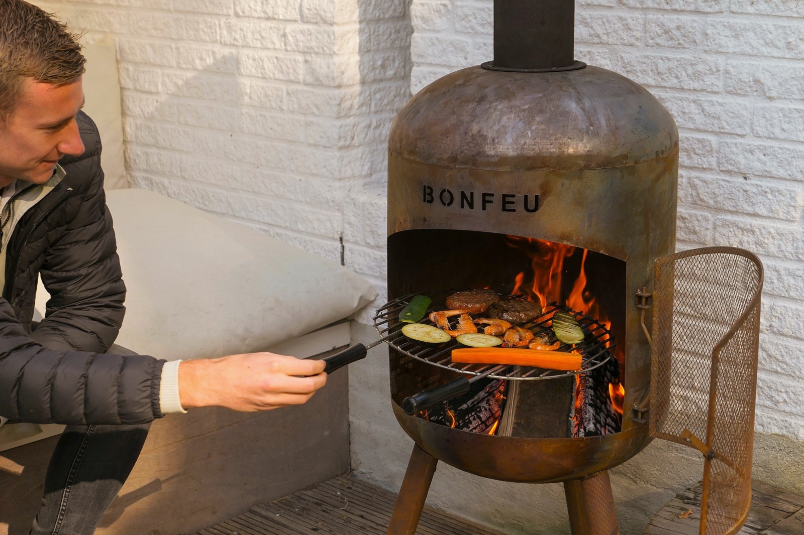 Chimenea de leña exterior BONBONO