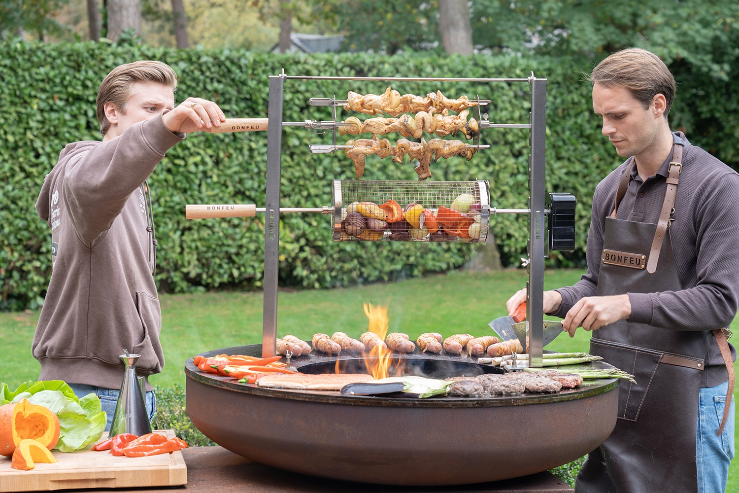 Barbacoa de leña BONBIZA ISLAND CORTEN XL