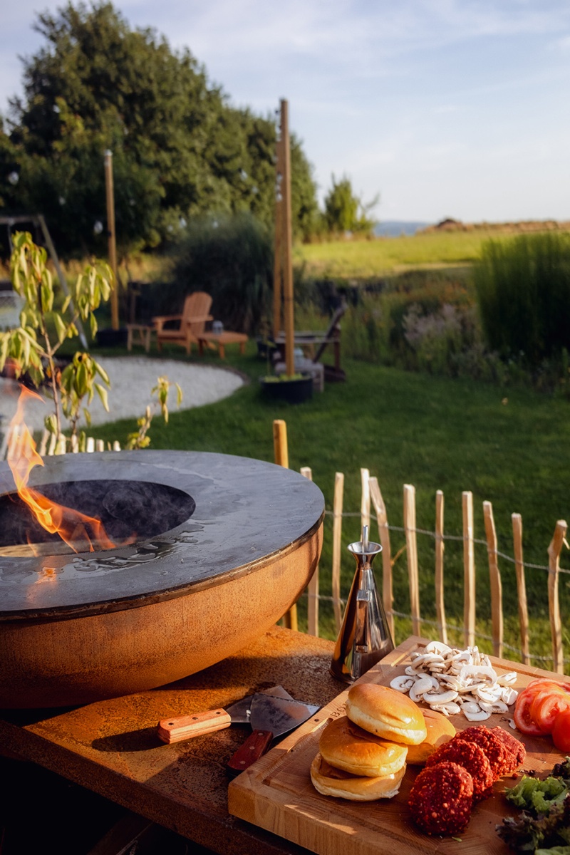 Barbacoa de leña BONBIZA ISLAND CORTEN