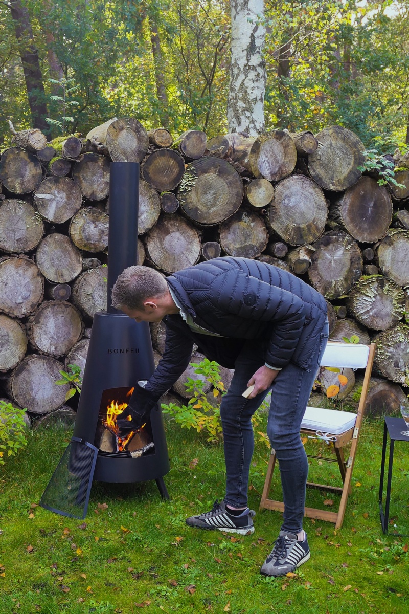 Chimenea de leña exterior BONPYRA