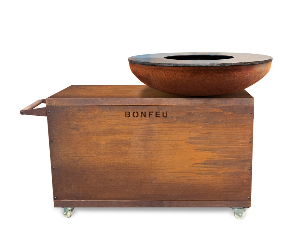 Barbacoa de leña BONBIZA ISLAND CORTEN XL