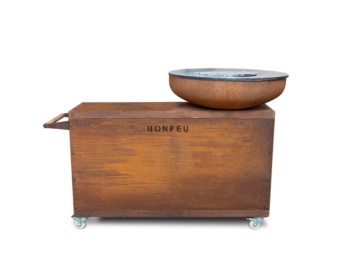 Barbacoa de leña BONBIZA ISLAND CORTEN