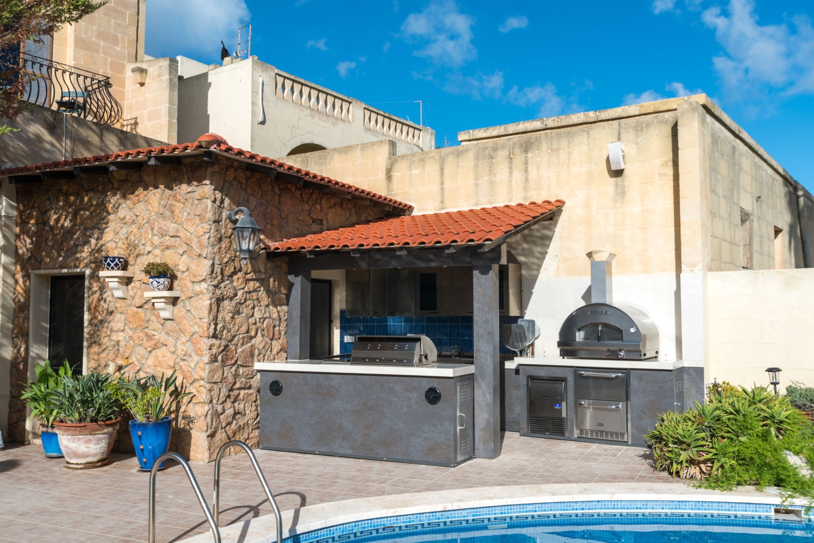 Horno de gas PIZZA BULL 80X60 sin carrito y top inox 5
