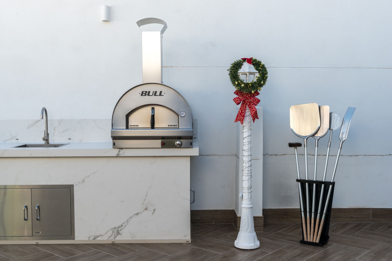 Horno de gas PIZZA BULL 60X60 sin carrito 6