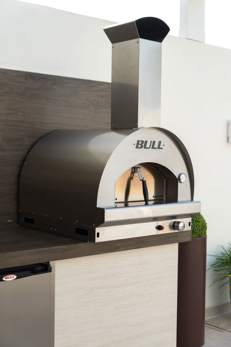 Horno de gas PIZZA BULL 60X60 sin carrito 7