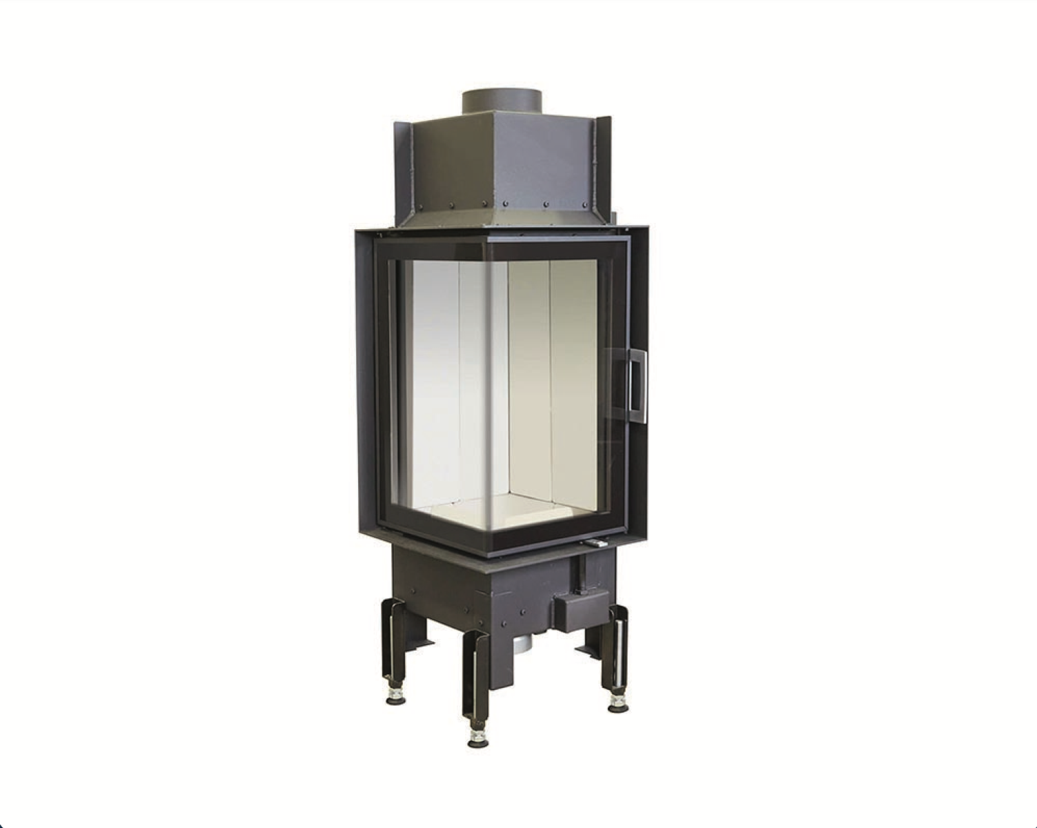 Chimenea de leña 38X38X57K Abatible - Esquinero