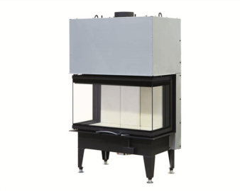 Hogar de leña 75X35X45 S3 2.0 Guillotina - 3 caras