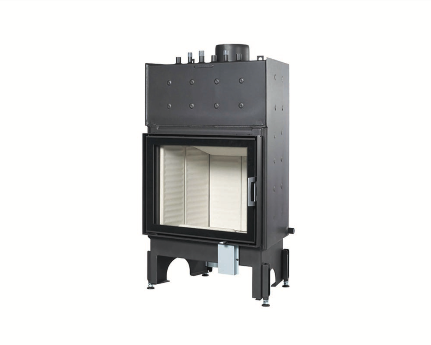 Hogar de leña calefactor 65x51K aquaHEAT Abatible - Frontal