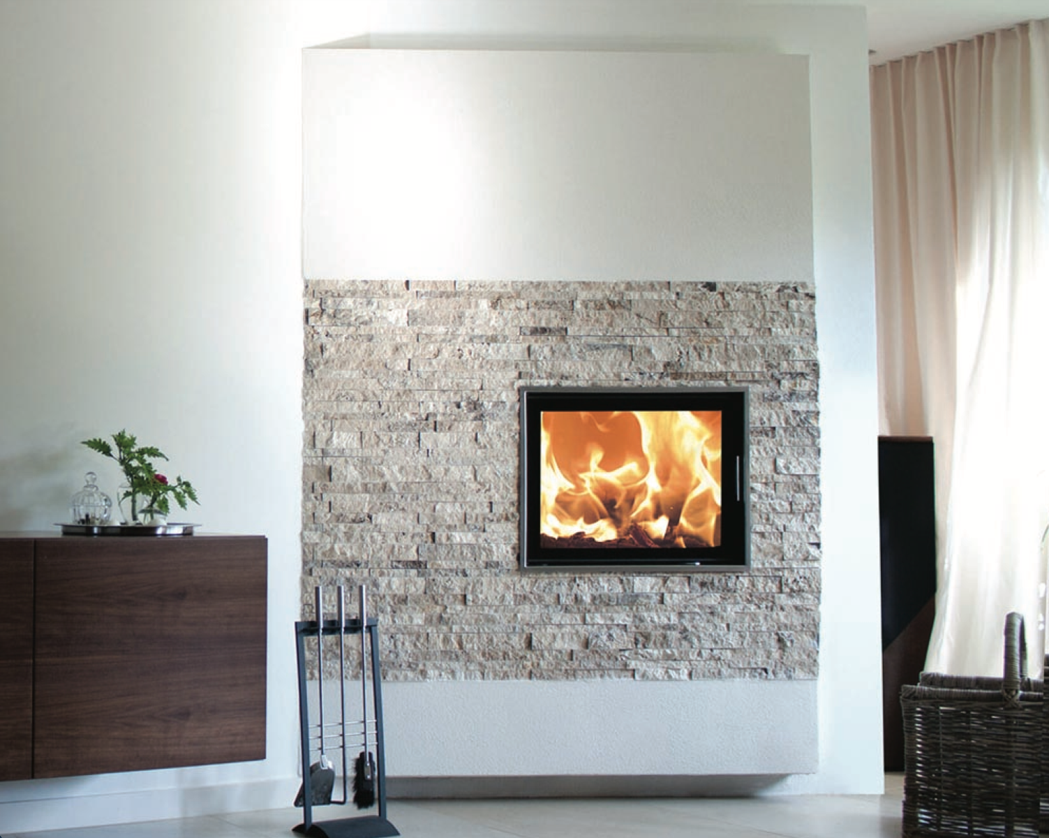 Hogar de leña calefactor 65x51K aquaHEAT