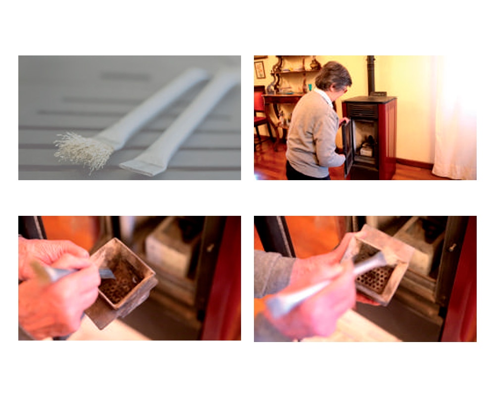 Cepillo de punta de acero con rascador 1