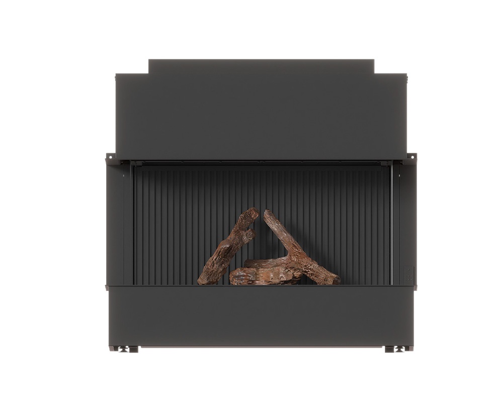 Chimenea de bioetanol doble esquina LUSSO 130-55