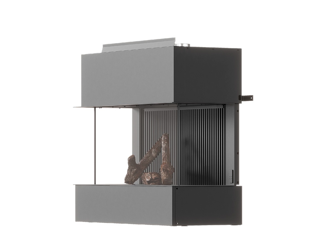 Chimenea de bioetanol doble esquina LUSSO 130-55